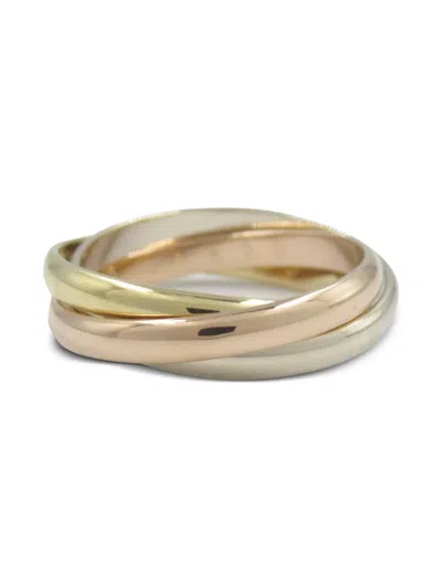 Pre-owned Cartier 2010s 18k White, Gold And Yellow Gold Trinity Ring In 金色