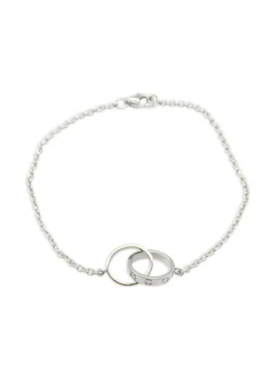 Pre-owned Cartier 2010s 18k White Gold Baby Love Bracelet