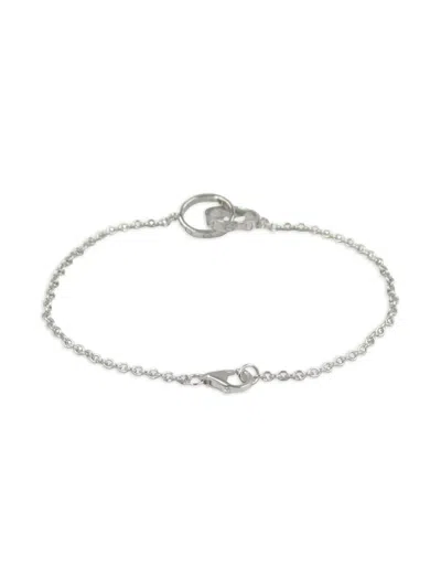 Pre-owned Cartier 2010s 18k White Gold Baby Love Bracelet In Silver