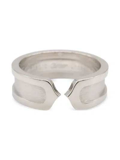 Pre-owned Cartier 2010s 18k White Gold C2 Ring