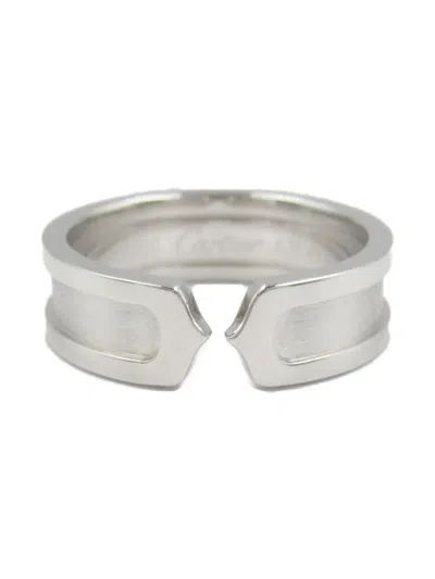 Pre-owned Cartier 2010s 18k White Gold C2 Ring