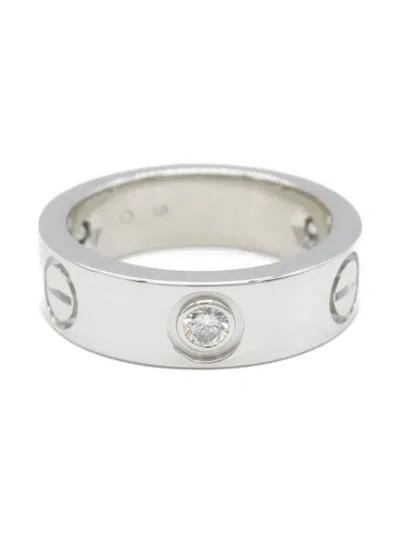 Pre-owned Cartier 2010s 18k White Gold Love Diamond Ring