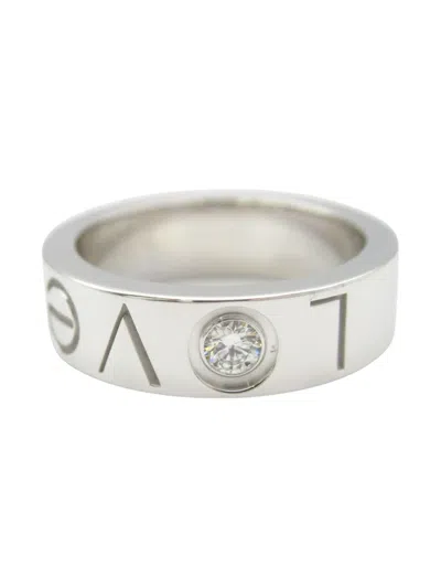 Pre-owned Cartier 2010s 18k White Gold Love Diamond Ring