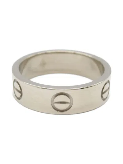 Pre-owned Cartier 2010s 18k White Gold Love Ring In 银色