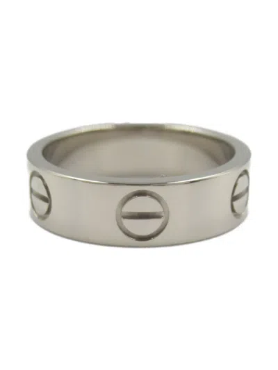 Pre-owned Cartier 2010s 18k White Gold Love Ring In 银色