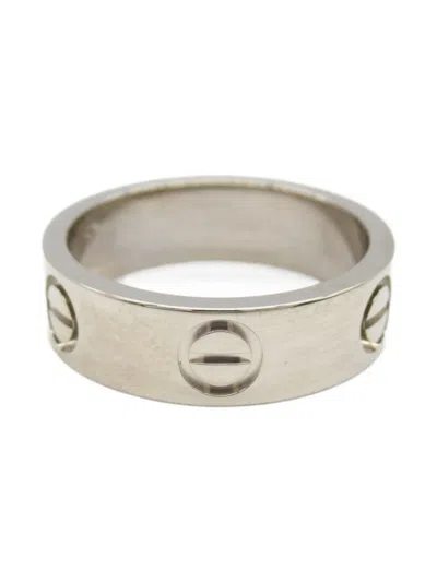 Pre-owned Cartier 2010s 18k White Gold Love Ring In 银色