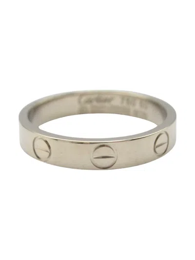 Pre-owned Cartier 2010s 18k White Gold Love Ring