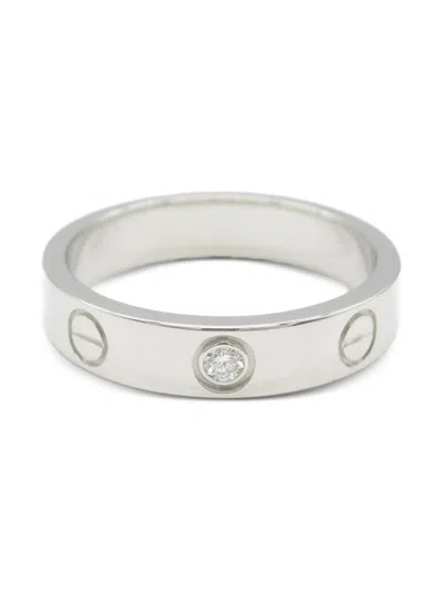 Pre-owned Cartier 2010s 18k White Gold Mini Love Ring