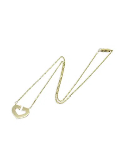 Pre-owned Cartier 2010s 18k Yellow Gold C Heart Necklace