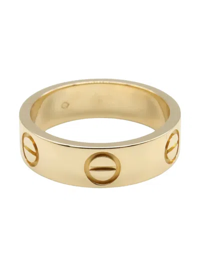 Pre-owned Cartier 2010s 18k Yellow Gold Engraved Love Ring