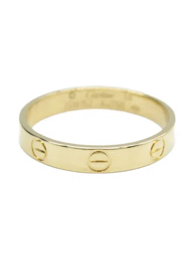 Pre-owned Cartier 2010s 18k Yellow Gold Mini Love Ring