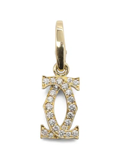 Pre-owned Cartier 2010s 2c Charm Diamond Charm In Gold