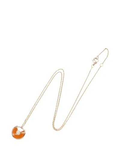 Pre-owned Cartier 2010s Amulet Carnelian Necklace In Pink