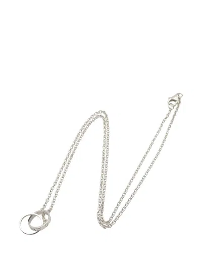 Pre-owned Cartier 2010s Baby Love Necklace In Silver