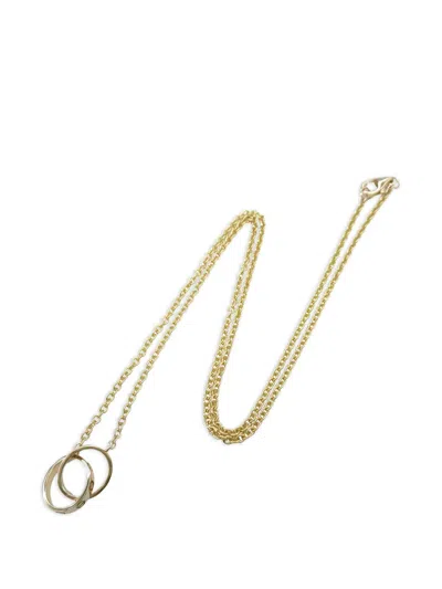 Pre-owned Cartier 2010s Baby Love Ring Necklace In Gold