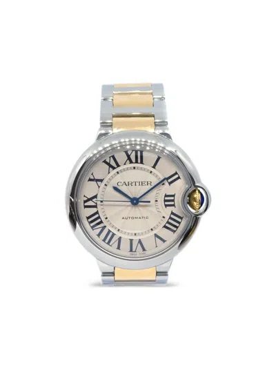 Pre-owned Cartier Ballon Bleu 36毫米腕表（2010年代典藏款） In Silver