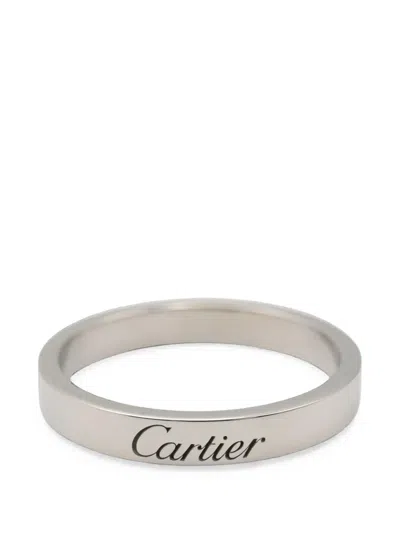 Pre-owned Cartier 2010s C De  Ring In Silver
