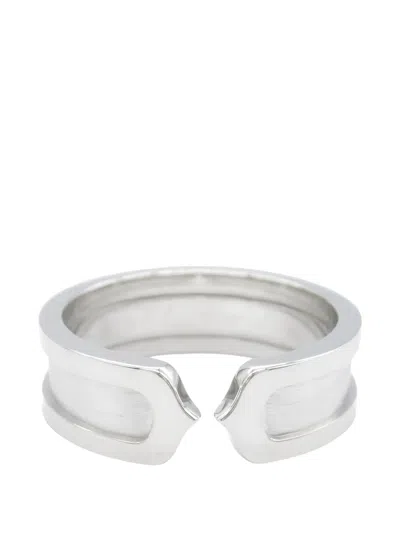 Pre-owned Cartier 2010s C2 Ring In Silver