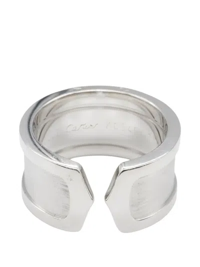 Pre-owned Cartier 2010s C2 Ring In Silver
