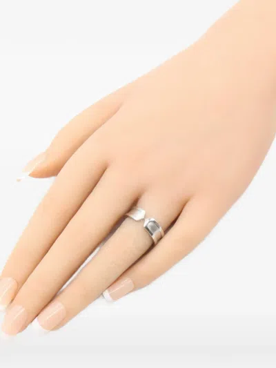 Pre-owned Cartier 2010s C2 Ring In Silver