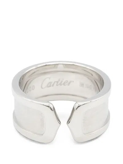 Pre-owned Cartier 2010s C2 Ring In Silver