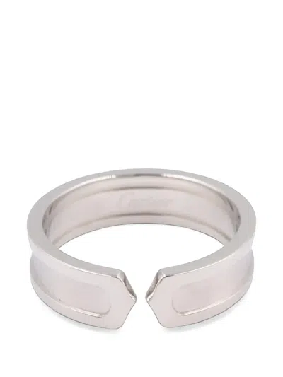 Pre-owned Cartier 2010s C2 Ring In Silver