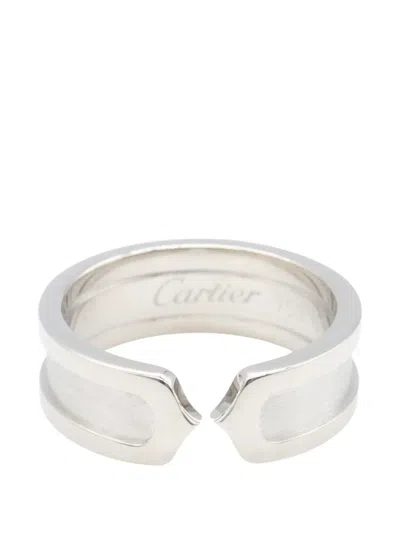 Pre-owned Cartier 2010s C2 Small Ring In Silver