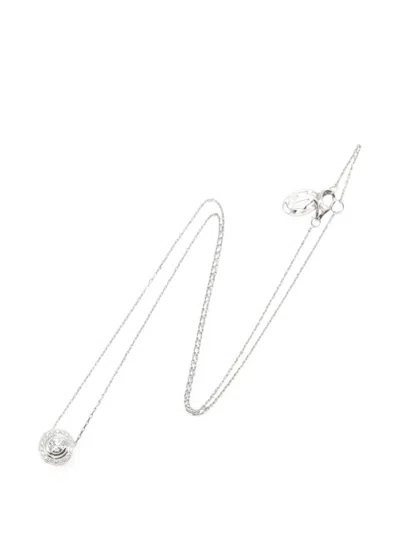 Pre-owned Cartier 2010s D'amour Brilliant-cut Necklace In Silver