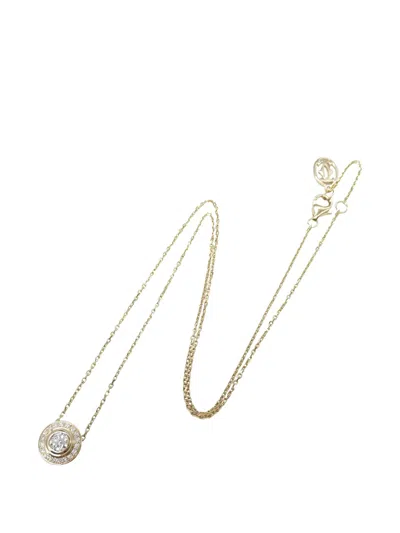 Pre-owned Cartier 2010s D'amour Diamond Necklace In Gold