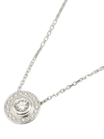 Pre-owned Cartier 2010s Damour Diamond Necklace In Silver