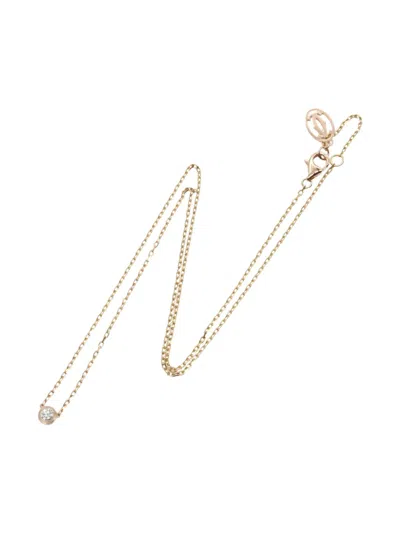 Pre-owned Cartier 2010s Damour Necklace In Gold
