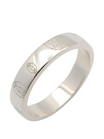 Pre-owned Cartier 2010s Happy Birthday Ring In Silver