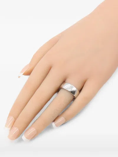 Pre-owned Cartier 2010s Happy Birthday Ring In Silver