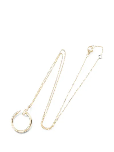 Pre-owned Cartier 2010s Juste Un Clou Diamond Necklace In Gold