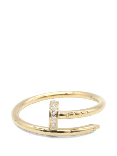 Pre-owned Cartier 2010s Juste Un Clou Diamond Ring In Pink