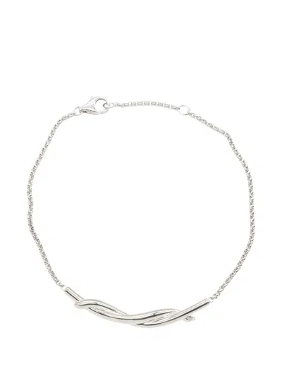 Pre-owned Cartier 2010s Lobster-claw-fastening Bracelet In Silver