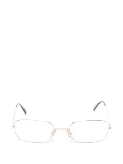 Pre-owned Cartier 2010s Logo-detail Glasses In Silver