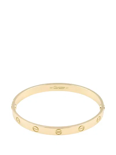 Pre-owned Cartier 2010s Love Breath Bracelet In Gold