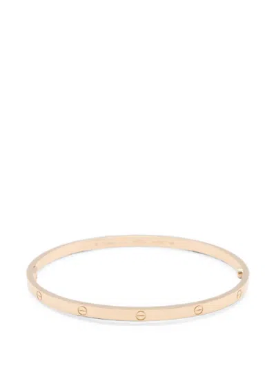 Pre-owned Cartier 2010s Love Breath Sm Screw-motif Bracelet In Pink
