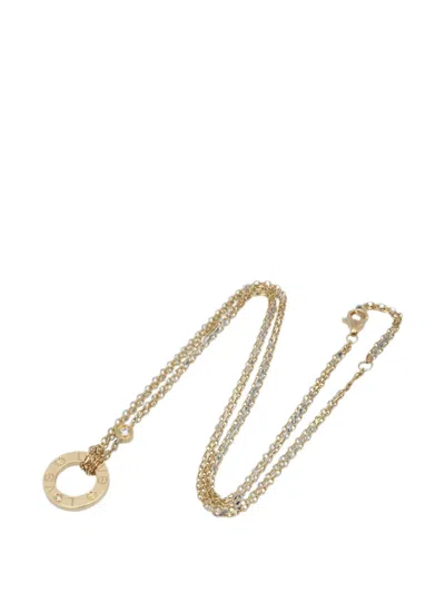 Pre-owned Cartier 2010s Love Circle Diamond Necklace In Gold