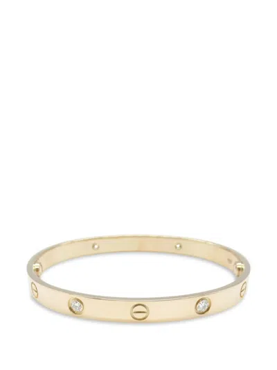 Pre-owned Cartier 2010s Love Diamond Bracelet In Gold