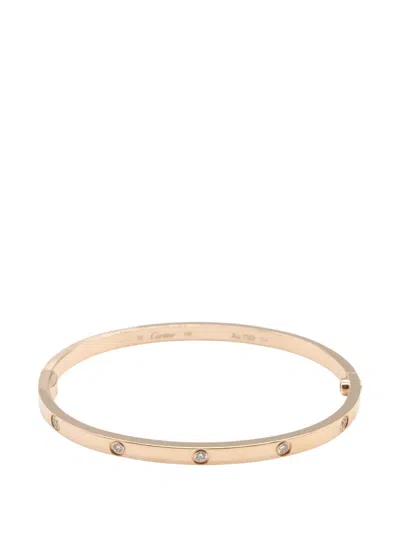 Pre-owned Cartier 2010s Love Diamond Bracelet In Pink