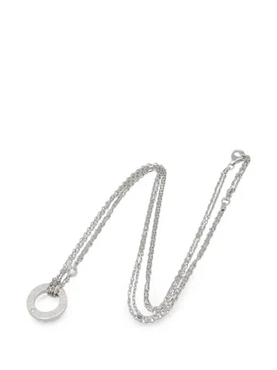 Pre-owned Cartier 2010s Love Diamond Necklace In Silver