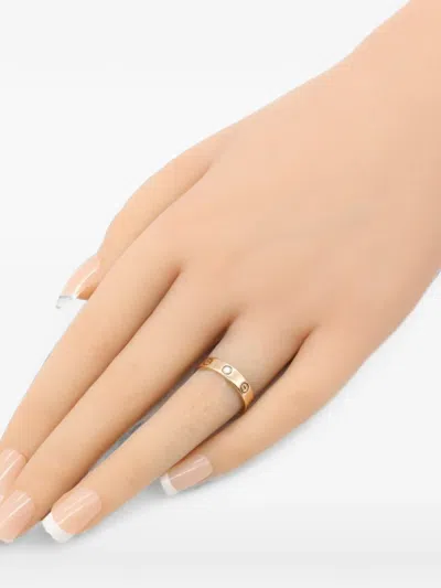 Pre-owned Cartier 2010s Love Diamond Ring In Gold