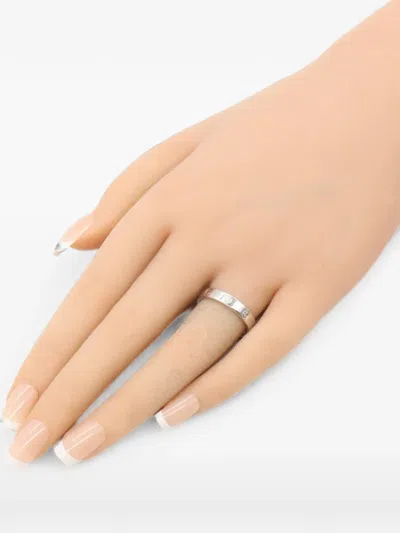 Pre-owned Cartier 2010s Love Diamond Ring In Silver