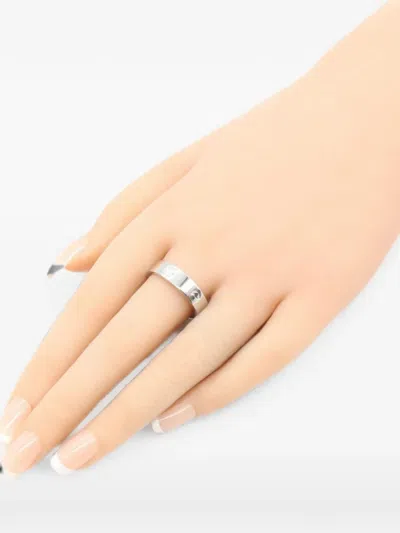 Pre-owned Cartier 2010s Love Platinum Ring In Silver