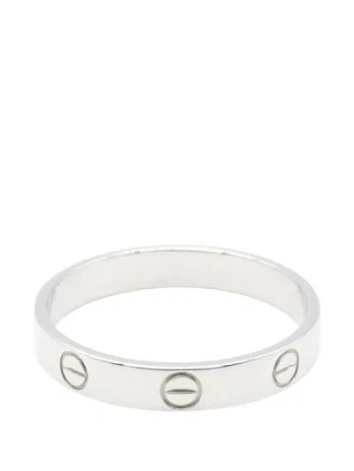 Pre-owned Cartier 2010s Love Ring In Silver