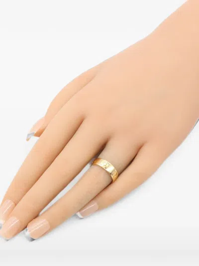 Pre-owned Cartier 2010s Love Screw-motif Ring In Gold
