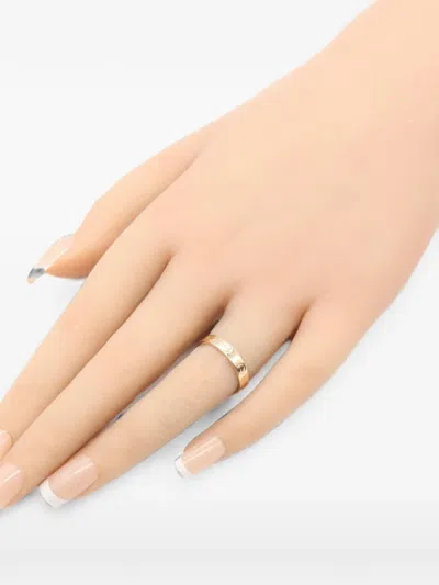 Pre-owned Cartier 2010s Love Screw-motif Ring In Pink
