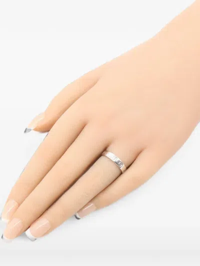 Pre-owned Cartier 2010s Mini Love Diamond Ring In Silver